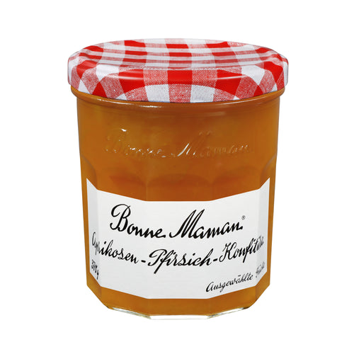 Aprikosen-Pfirsich-Konfitüre Extra 370g - Bonne Maman DE - 1