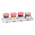 Plexiglas Display für 3x30g + 1x25g Gläser