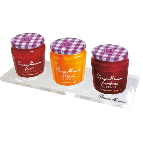 Plexiglas Display für 3x 370g Gläser - Bonne Maman DE - 1